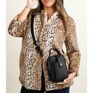 Mali+Lili GAIL Phone Crossbody Bag with Dual Straps Black NWT New